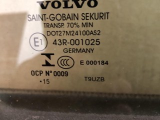 стекло двери задней левой, Volvo XC90 2 2014-2019