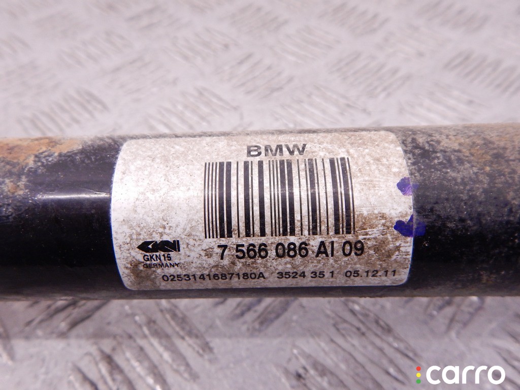 7566086, 33207566086, N63 Полуось задняя (приводной вал, ШРУС) BMW 7-series (F01/02) 2011г. - фото №2