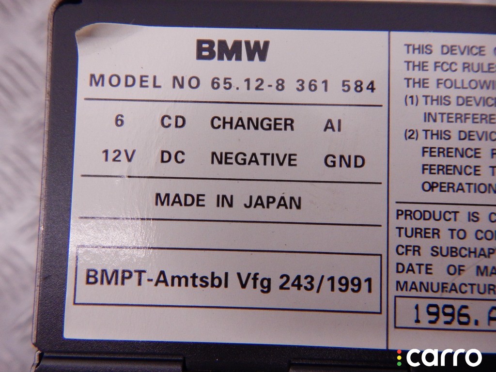 CD-чейнджер BMW 5-series (E39) 1995-2000, 8361584, фото 5