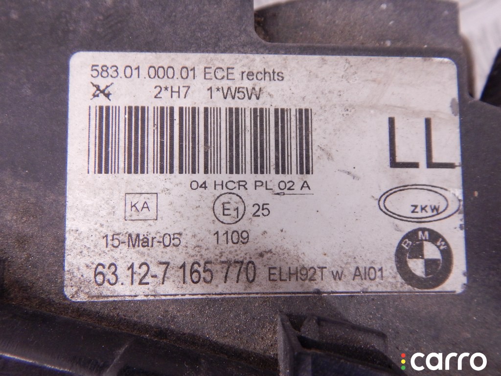 Фара правая BMW 3-series (E46) 2001-2006, M47N, фото 5