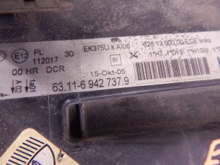 Фара левая, ориг. номер M57N2, 6942737, 63116942737, BMW 3-series (E90/91/92) 2004-2008