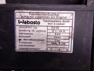 Автономный отопитель, ориг. номер M51, 64128366444, 8366444, BMW 5-series (E39) 1995-2000