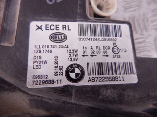Фара правая, ориг. номер N13, 63117296912, 7296912, BMW 1-series (F20/21) 2011-2015
