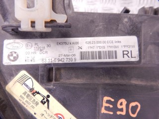 Фара левая, ориг. номер N52, 63117161673, 7161673, BMW 3-series (E90/91/92) 2004-2008