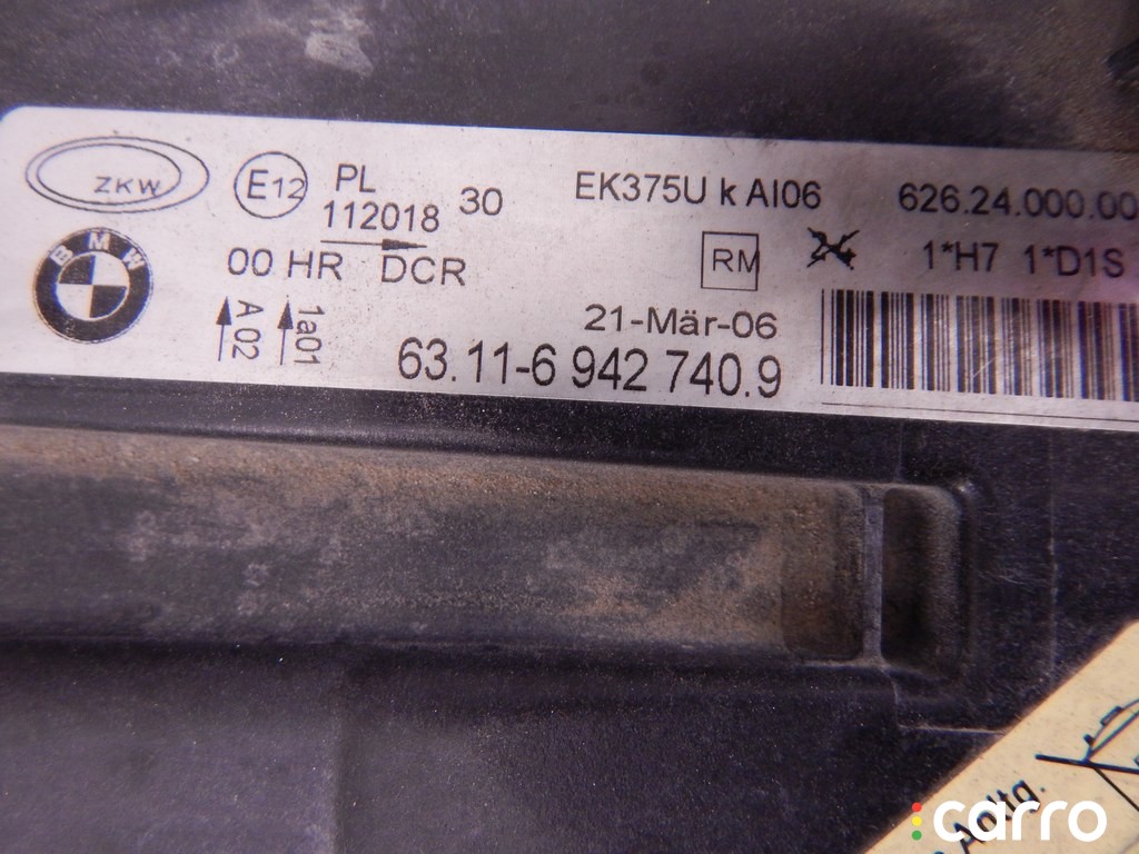 Фара правая BMW 3-series (E90/91/92) 2004-2008, N52, фото 5