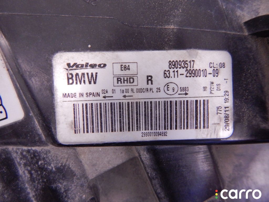 Фара правая BMW X1-series (E84) 2009-2012, 63112990010, фото 5