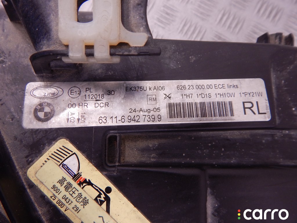 Фара левая BMW 3-series (E90/91/92) 2004-2008, N52, фото 6