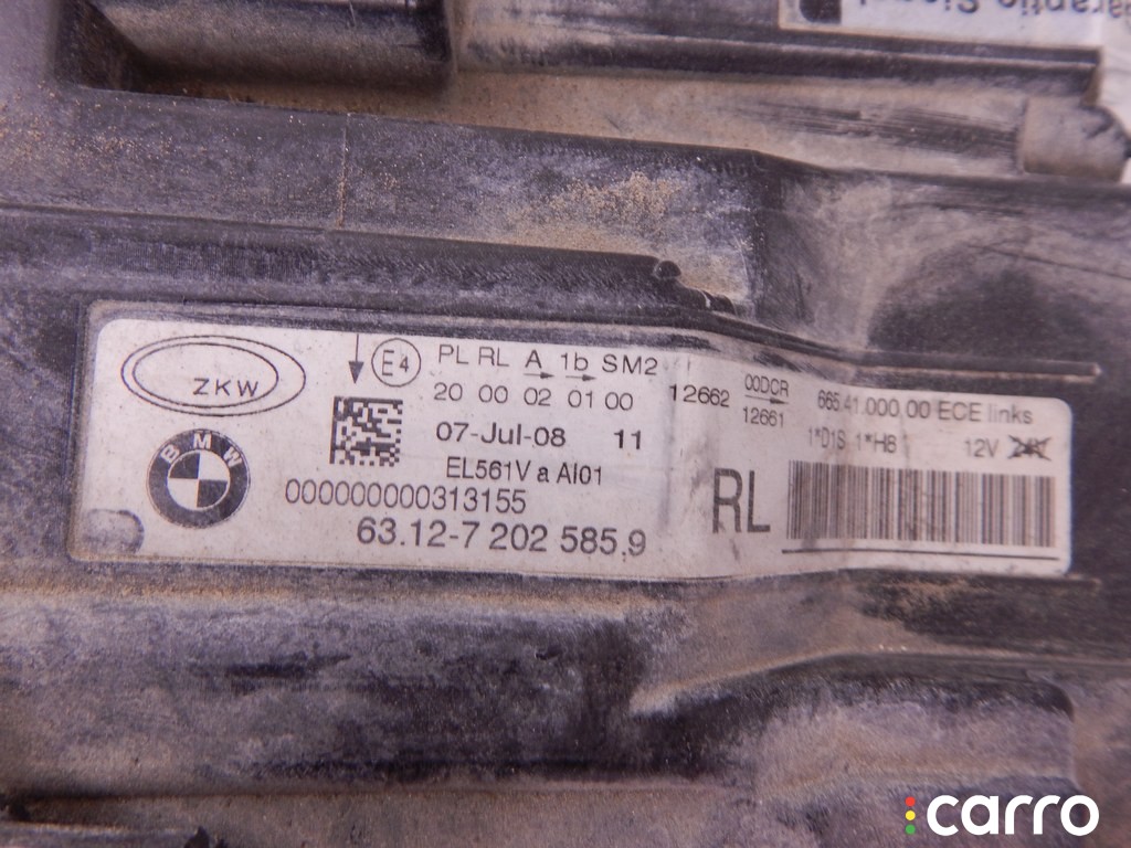 Фара левая BMW 3-series (E90/91/92) 2004-2008, 63117202585, фото 6