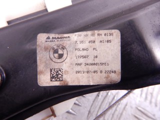Стеклоподъемник электрический задний правый, ориг. номер 7351050, 050, N47N, BMW 3-series (F30/31) 2011-2016