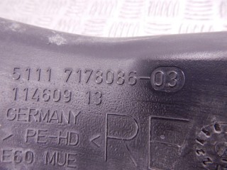 Воздуховод тормозной правый, ориг. номер N52N, 51117178086, 7178086, BMW 5-series (E60/61) 2007-2010