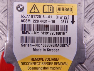 Блок AirBag, ориг. номер M57N2, 65779160557, 65779172018, 9160557, 65776978373, 6978373, 65779114214, 9114214, 65779118749, 9118749, 65779145400, 9145400, 9172018, BMW 5-series (E60/61) 2007-2010