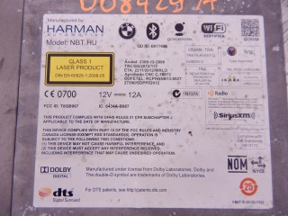 Магнитола, ориг. номер 6832270, 6819950, 9383069, 65129383069, 65129351679, 65126819950, 65126826790, 6826790, 65126826772, 6826772, 65126832270, 65129389856, 9389856, 65129387565, 9387565, 65129365764, 9365764, 9351679, 65129347822, 9347822, B47, BMW 5-series (F10/11) 2013-2017