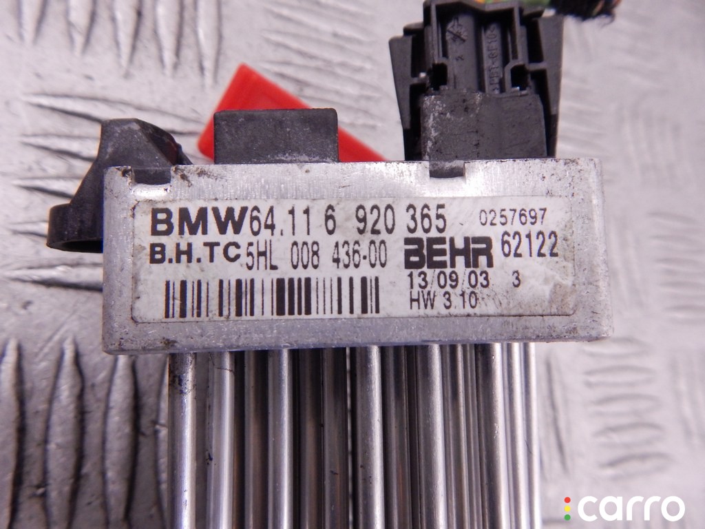 Сопротивление печки BMW 3-series (E46) 1997-2003, 2.0 л, 6МКПП, M47N, фото 2