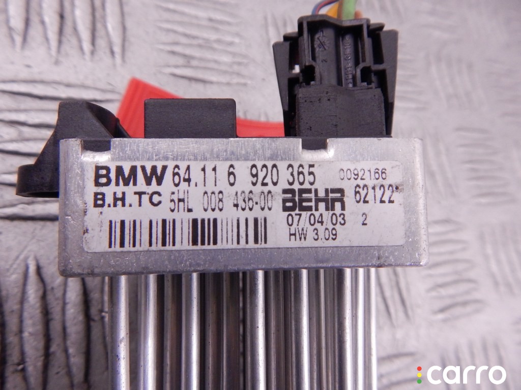 Сопротивление печки BMW 3-series (E46) 1997-2003, 1.8 л, 5МКПП, N42, фото 2