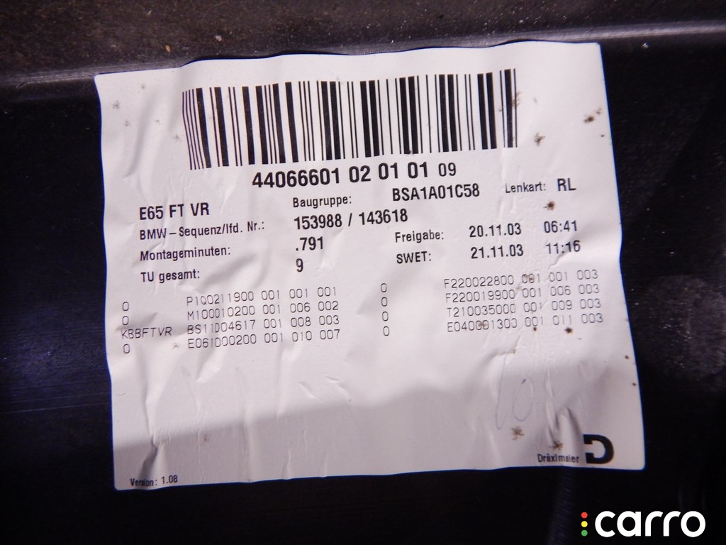Дверь передняя правая BMW 7-series (E65/66) 2001-2005, седан, M57N306D2, фото 6