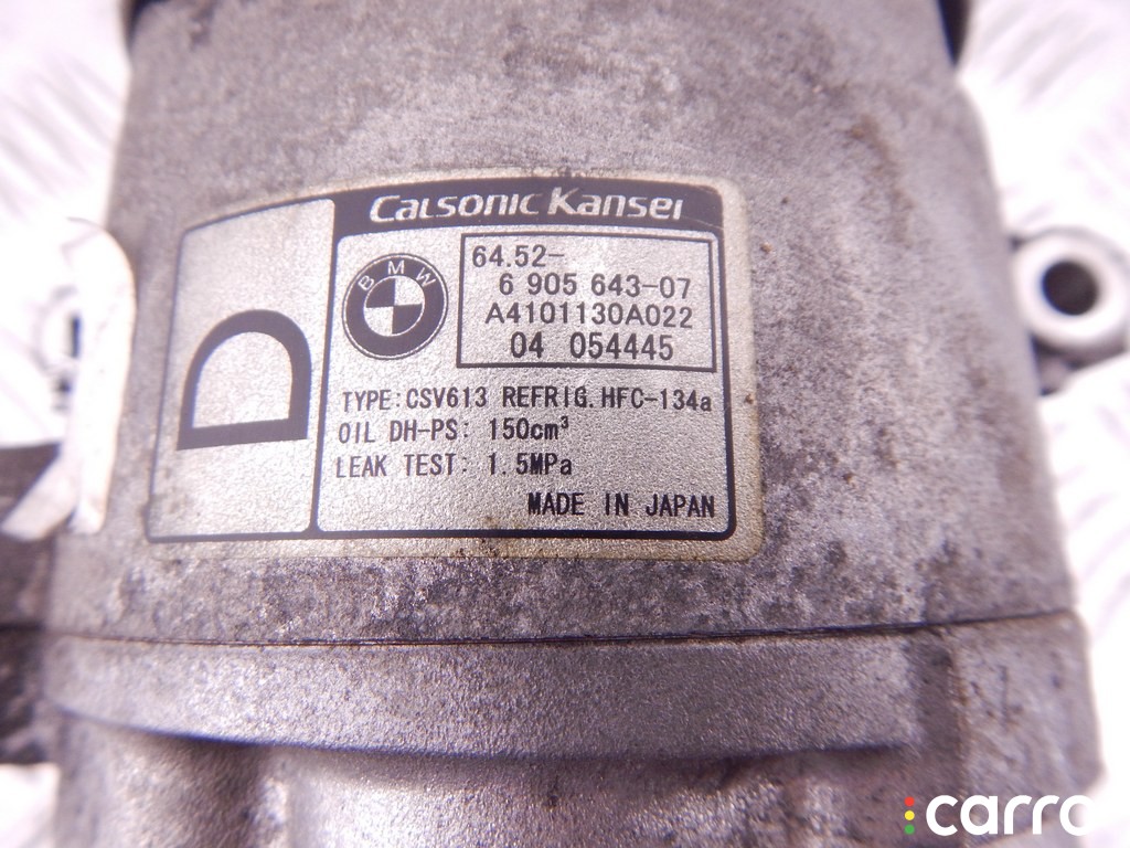 Компрессор кондиционера BMW X3-series (E83) 2003-2006, 2.0 л, 6МКПП, M47N2, фото 7