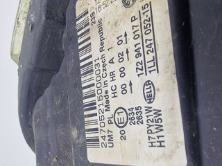 Фара левая, ориг. номер 1Z2941017P, Skoda Octavia 2000-2011