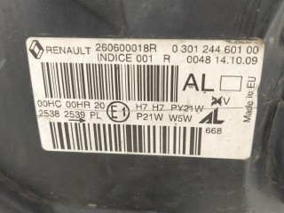 Фара левая, ориг. номер 260600018R, 030124460100, Renault Megane 2008-2014