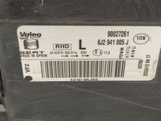 Фара левая, ориг. номер 90027261, 6J2941005J, SEAT Ibiza 2012-2015