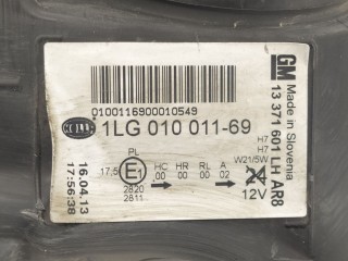Фара левая, ориг. номер 13371601, 1LG01001169, Opel Astra 2006-2014