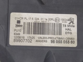 Фара правая, ориг. номер 9805505580, 89907702, Peugeot 3008 2013-2016