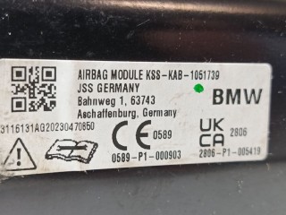 Подушка безопасности коленная, ориг. номер 72126804046, 6804046, BMW 3 G20/G21