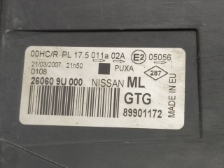 Фара левая, ориг. номер 260609U000, Nissan Note 2005-2008