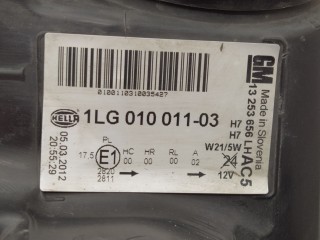 Фара левая, ориг. номер 13253656LH, 1LG01001103, Opel Astra 2006-2014