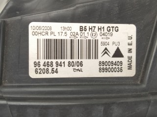 Фара левая, ориг. номер 9646894180, 89009409, Citroen C4 2004-2014
