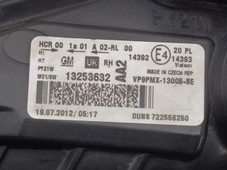 Фара правая, ориг. номер 13253632, Opel Meriva 2010-2014