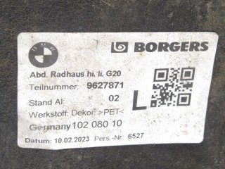 Защита арок задняя левая (подкрылок), ориг. номер 9627871, 51719627871, BMW 3 G20/G21