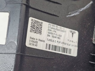 Накладка стойки С внутренняя левая верхняя, ориг. номер 1565766-00, Tesla Model S 1 поколение [2-й рестайлинг] 2021-2026