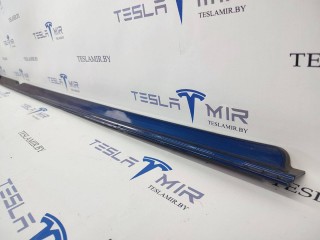 Молдинг накладки порога левый, ориг. номер 1012215-00, Tesla Model S 1 поколение [рестайлинг] 2016-2021
