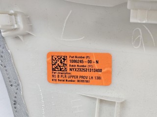 Накладка стойки B внутренняя левая верхняя, ориг. номер 1086245-01, Tesla Model 3 1 поколение 2021-2024