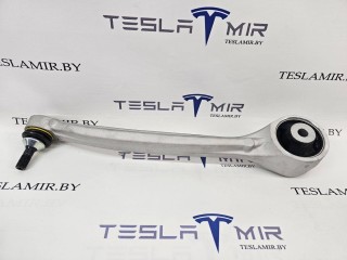 Рычаг передний продольный нижний (банан) левый, ориг. номер 1041570-00, Tesla Model S 1 поколение [рестайлинг] 2016-2021