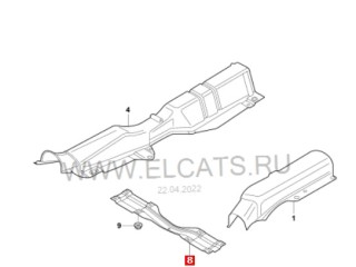 Усилитель Тоннеля Пола, ориг. номер 6Q0804421B, Skoda Fabia 6Y2 1999-2004