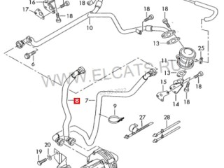 Трубка воздушного насоса, ориг. номер 078133889H, Volkswagen Passat B5 3B2 1996-2001