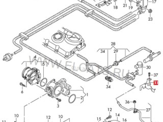 Кронштейн клапана, ориг. номер 03L131529, Volkswagen Passat B6 3C5 2005-2010
