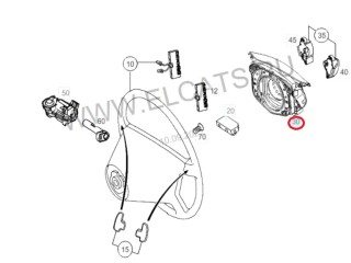 Контактная пластина, ориг. номер A61860323C, Mercedes-Benz E-class W211 2002-2006