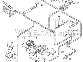 Кронштейн радиатора EGR, ориг. номер 03G131159, Volkswagen Passat B6 3C5 2005-2010