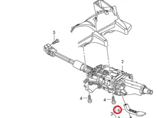 Ручка регулировки рулевой колонки, ориг. номер 4F0419378A, Audi A6 C6 4F2 2004-2008