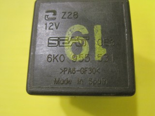 Реле стеклоочистителей №19, ориг. номер 6K0955531, Volkswagen Polo Classic 6KV2 1994-1999