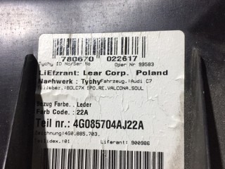 Боковина заднего дивана, ориг. номер 4G0885703, Audi A6 C7 2011-2014
