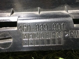 Накладка стойки двери задняя левая, ориг. номер 4G0839901B5FQ, Audi A6 C7 2014-2018
