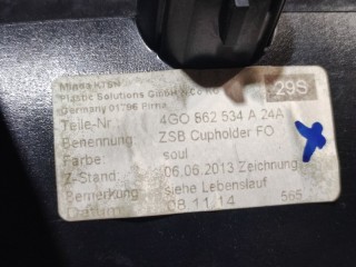Подстаканник центральной консоли, ориг. номер 4G0862534A24A, Audi RS7 C7 2014-2018