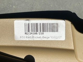 Обшивка двери задняя правая, ориг. номер 51432756048, Mini Hatch R56