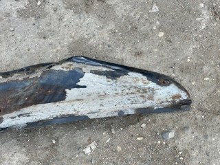 Грязезащитный щиток левый, ориг. номер 408-8403351, АЗЛК(Москвич) 412 Седан