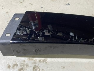 Накладка стойки двери правая, ориг. номер 6RU853290, Volkswagen Polo 5 2009-2014