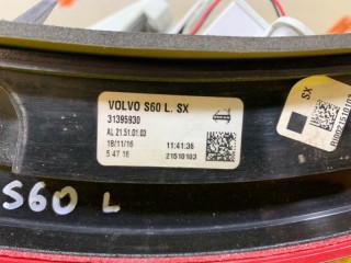 Фонарь задний наружный левый, ориг. номер 30796267, Volvo S60 2 2010-2013