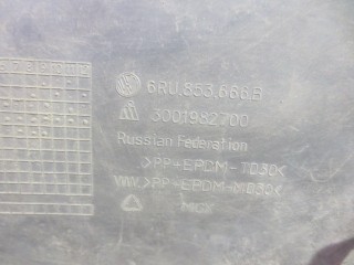 Решетка в бампер правая, ориг. номер 6RU853666B, Volkswagen Polo SED